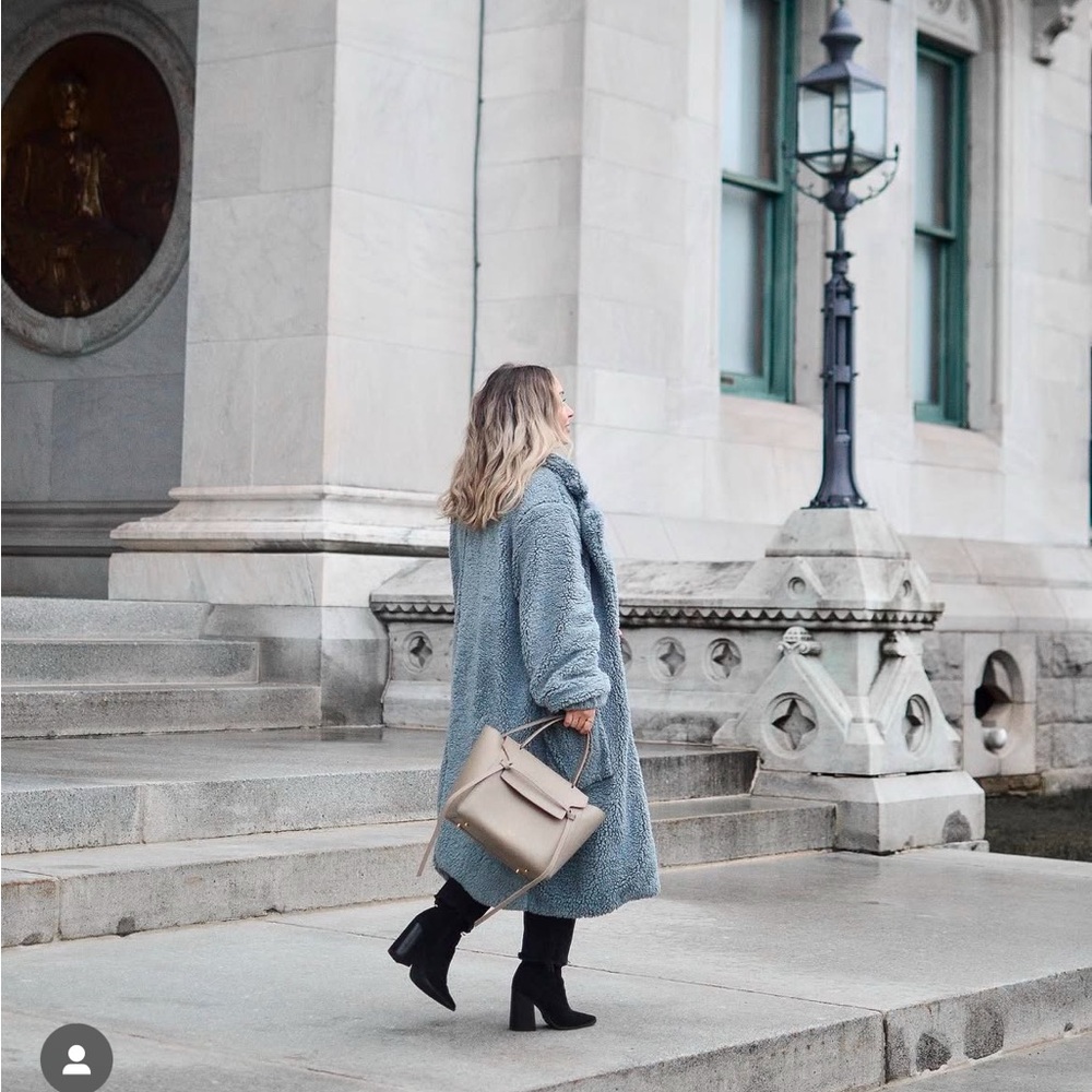 Free People Blue Teddy Jacket